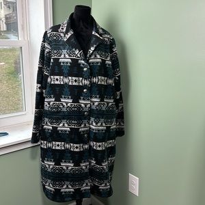 NWOT outback trading co teal black and gray jacket 2X